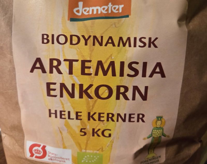 Hel gul enkorn - 5 kg.